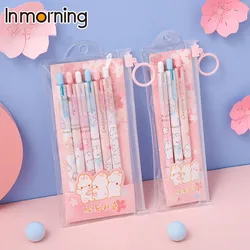 Ensemble de stylos Gel 3/6mm, recharge noire, Fineliner, fleurs de cerisier, marqueur Permanent, écriture Kawaii, fournitures scolaires, 0.5 