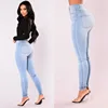Sexy Jeans Women Denim Skinny Pants High Waist Stretch Lady Jeans Push Up Leggings Slim Pockets Button Pencil Jeans Women Pants
