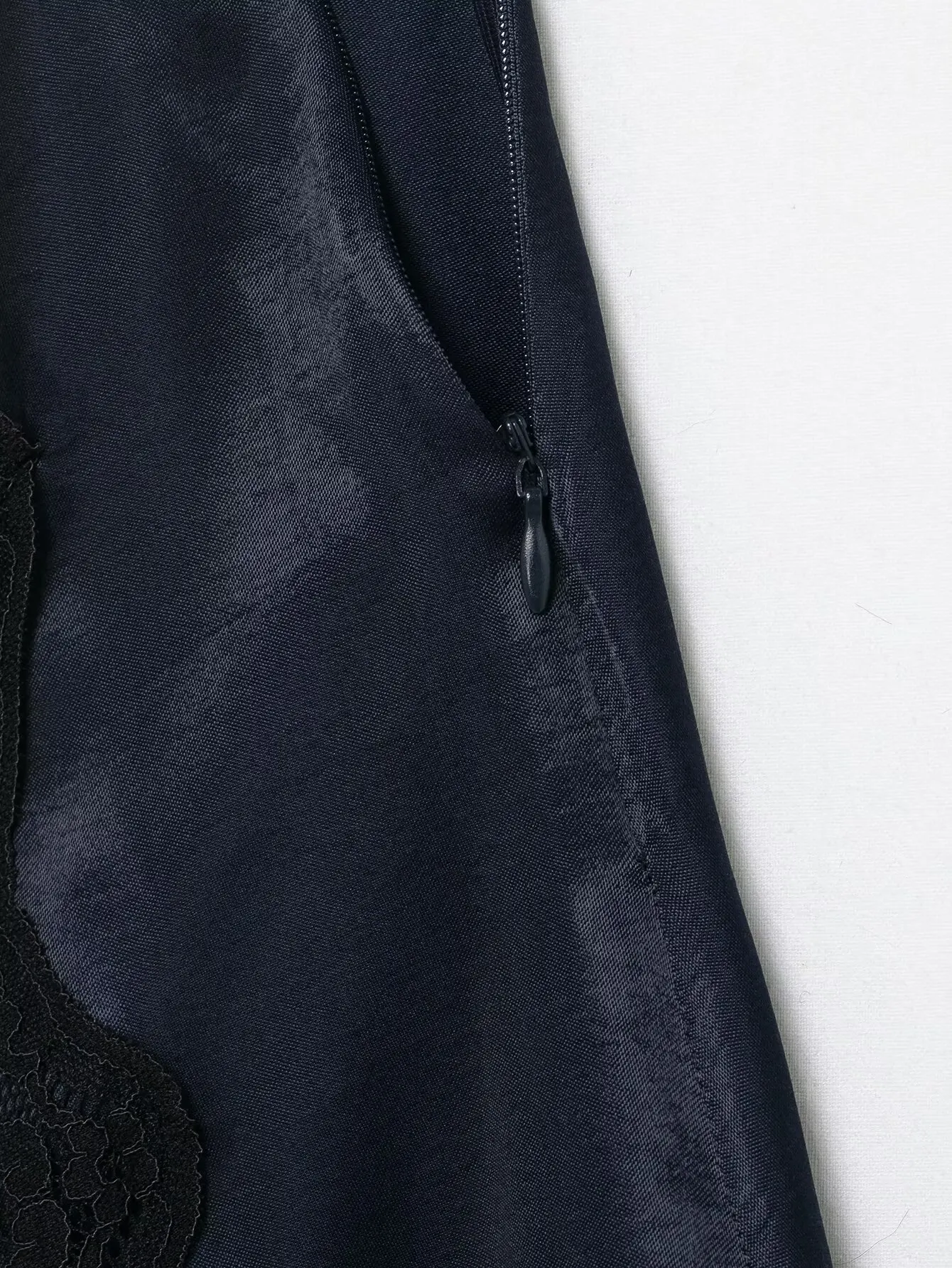 Women Solid Lace Asymmetry Skirt Female Fashion Side Zip Up Short Skirts Lady Summer Chic High Waist Elegant Party Mini Skirts