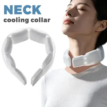 Impacco Gel Freddo Riutilizzabile per il Collo, Rinfrescante sotto i 28 Gradi ℃ Collana rinfrescante indossabile per sport estivi all'aperto