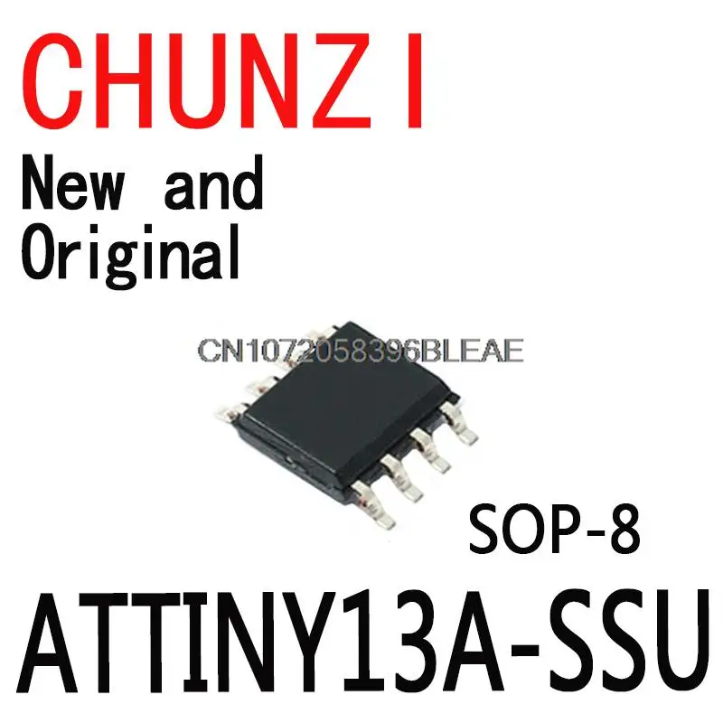 

50PCS New and Original ATTINY13 ATTINY13A TINY13A MCU AVR 1K FLASH 20MHZ IC SOP-8 ATTINY13A-SSU