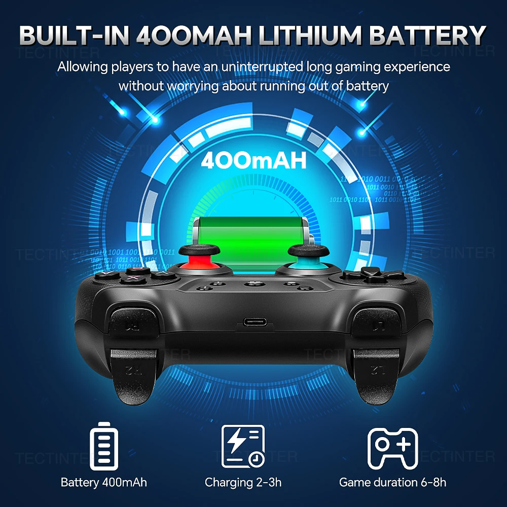 thumbnail image 3 of Mando inalámbrico Bluetooth compatible con Nintendo Switch Pro, Switch Oled y Switch Lite, control de PC, joystick, 3 of 5