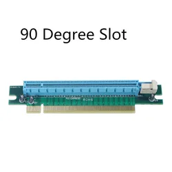 Right Angle Flat Insertion PCI - E 16X Extender Protector Riser Adapter (90 Degree slot)
