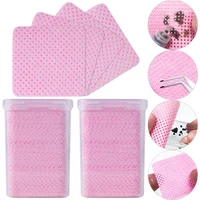 200Pcs Lint Free Nail Wipes Kit - Pink White Gel Nail Polish Remover Set Manicure Professional Soak Off Gel Polish Wiping Cloth 1