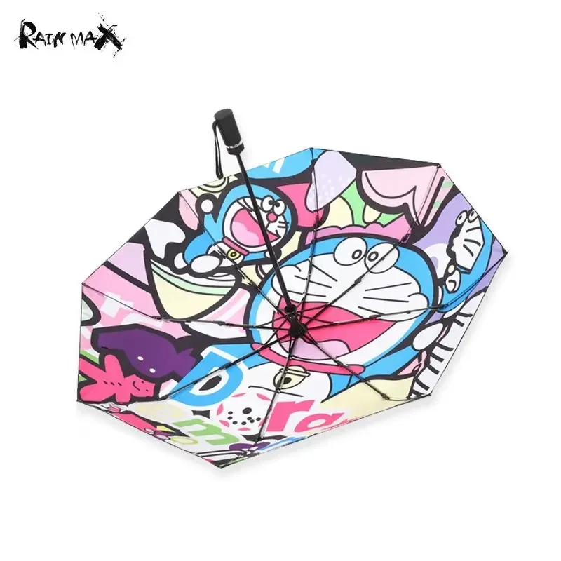 

Doraemon Anime Fully Automatic Sunny and Rainy Dual-use Umbrella Three-fold Sunscreen and Anti-ultraviolet Sun Umbrella