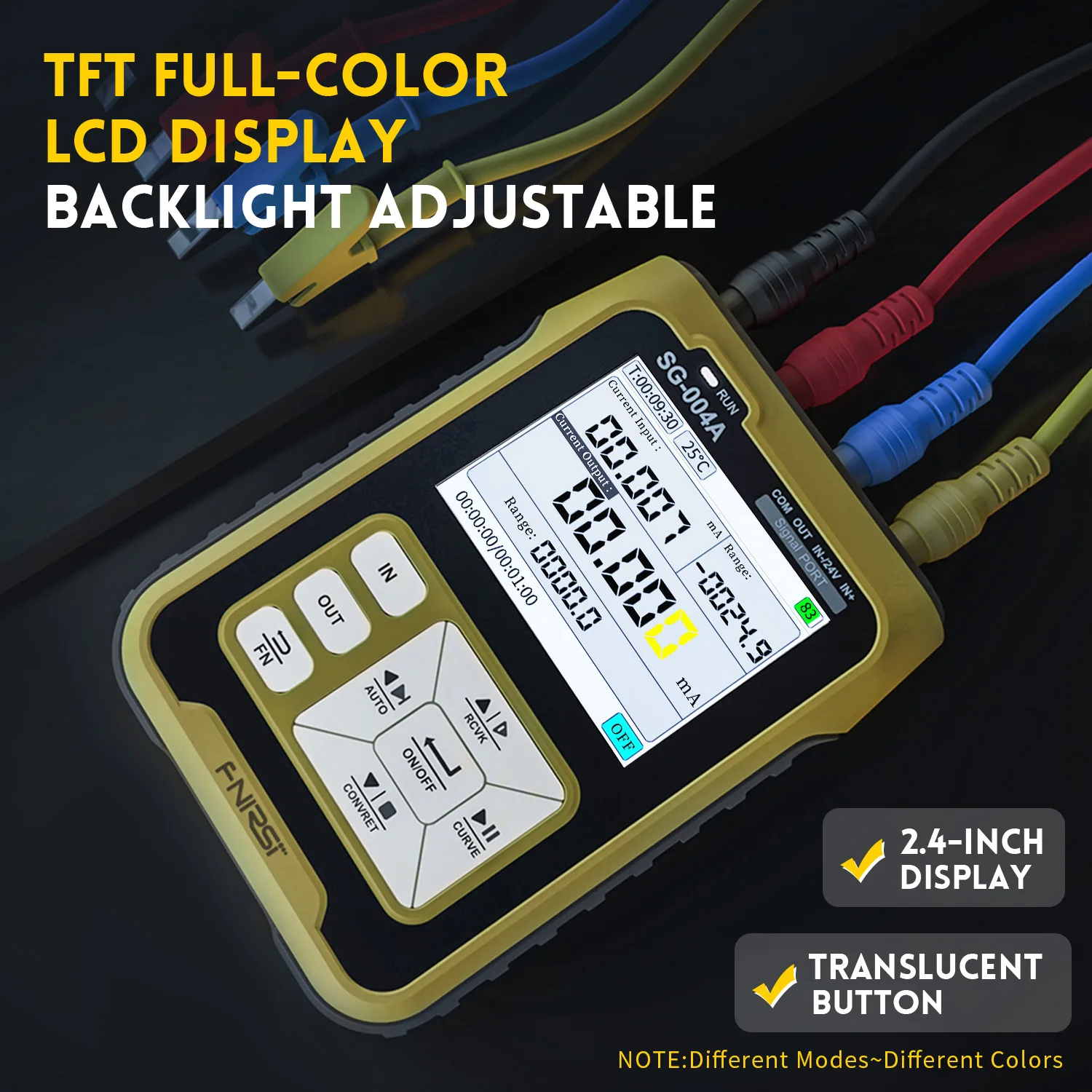 FNIRSI SG-004 Signal Generator 4-20mA Analog Current Pressure Thermocouple Resistance Process Calibrator 3