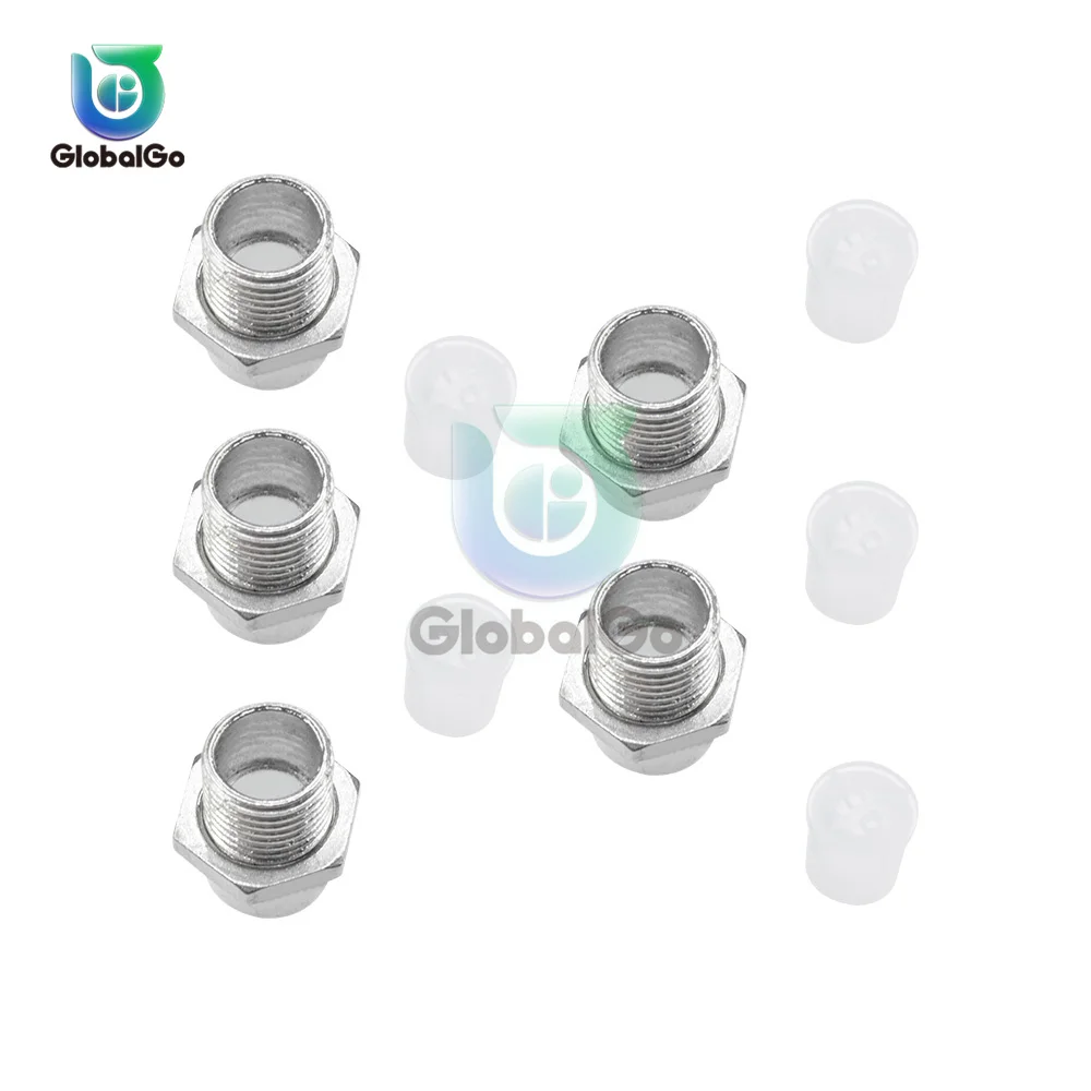 Lamp Holder 10Pcs 3mm 5mm LED Metal Lamp Holder Socket Adapter Mount Panel Display Base Rubber