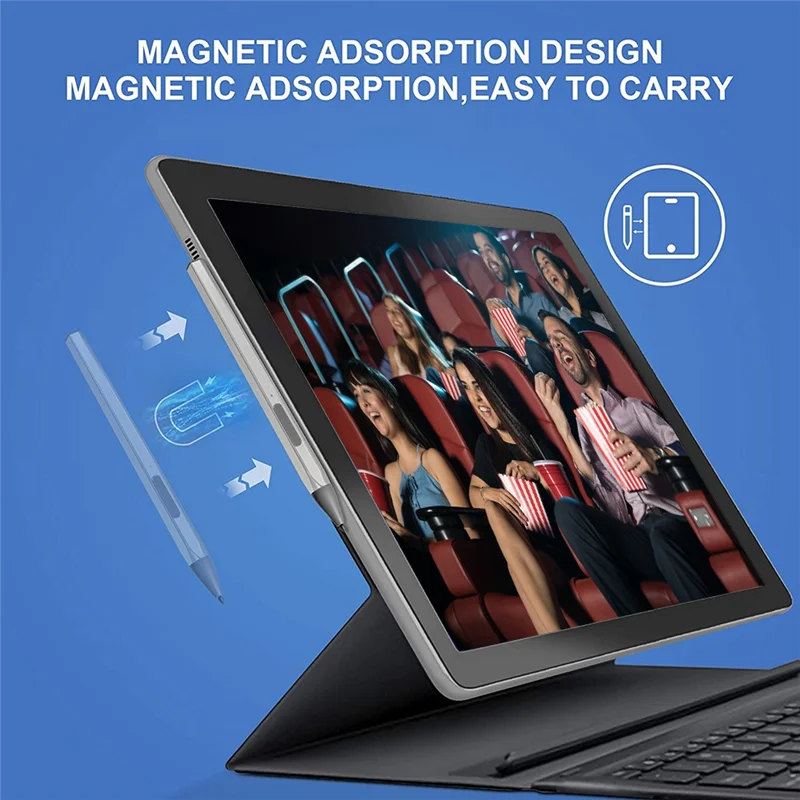 Penna Stilo Per Surface Pro 7 6 5 4 Surface Go Book Laptop Studio Smart Pen 4096 Touch Pencil Con Punte A Pennino 3 Pezzi-Nero