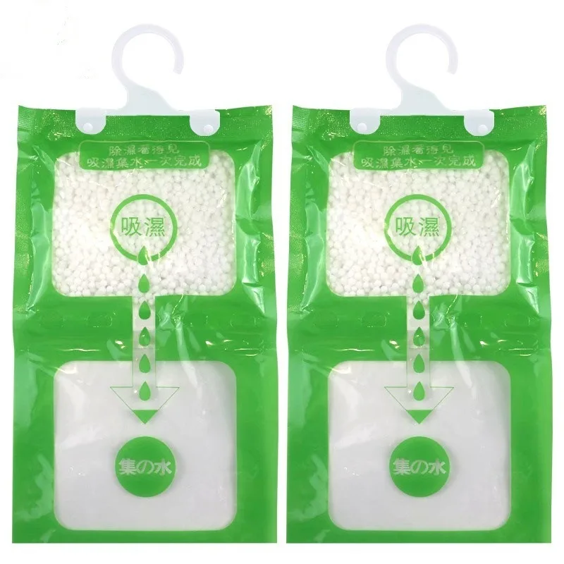 Transparent Hanging Dehumidifier Bag, Anti-Moisture & Anti-Mold for Wardrobe, Home Storage, Visible Moisture Absorber