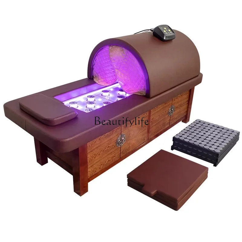 Automatic Smoke-Free Moxibustion Bed Special Steaming Bed for Beauty Salon