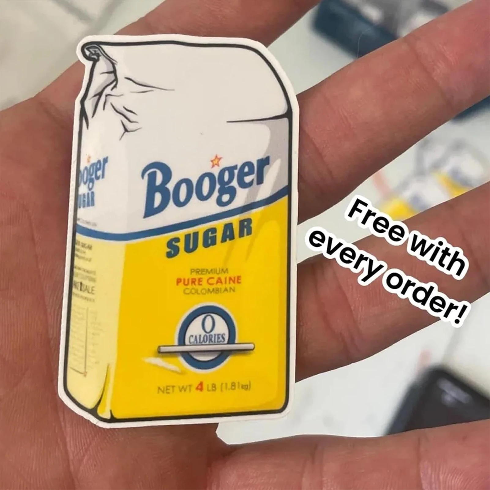 Label Stickers Scrapbook Stickers Coke Baggie Joke Sticker Funny Booger Sugar Sticker Little Blow Baggies Prank Stickers For Home Party Decor 10/20/30/50pcs