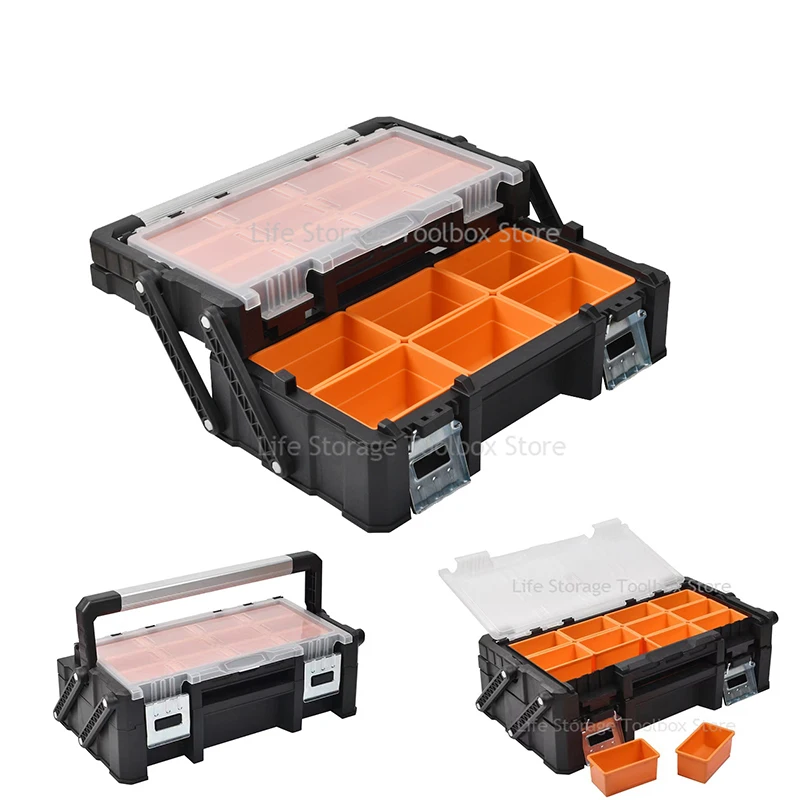12.5 inch plastic tool box with handle, tray,compartment, storage and  organizers G-510 toolbox 32*18*13CM - AliExpress