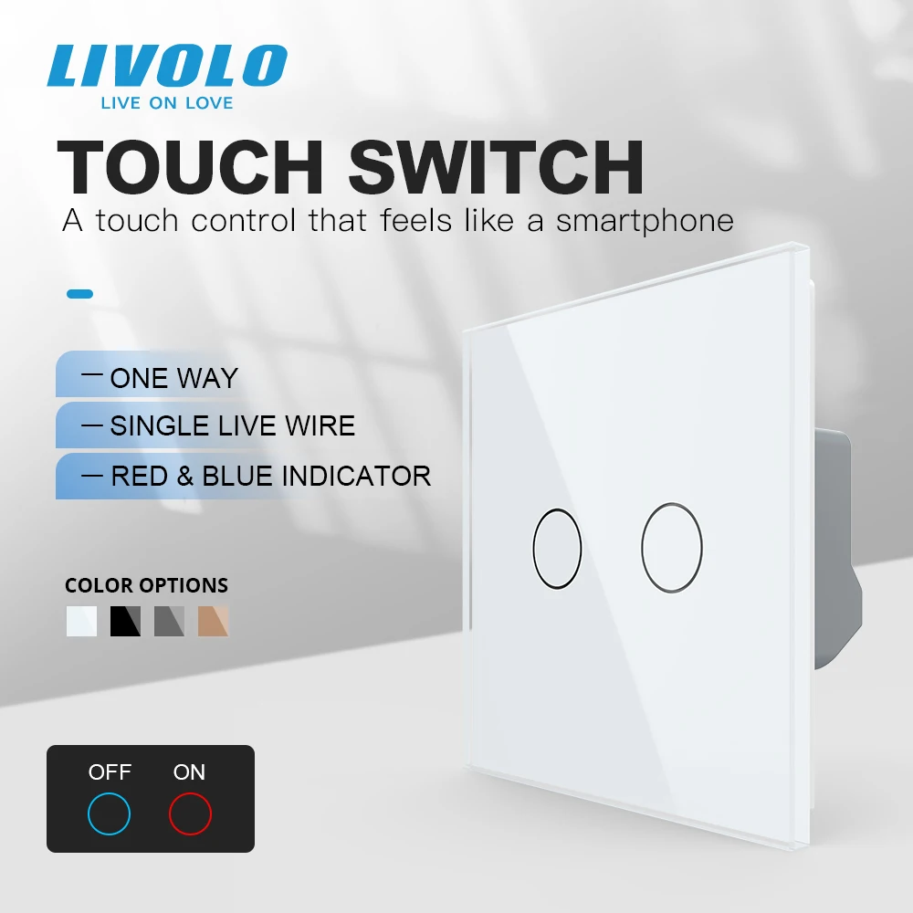 Touch Sensor Wall Switch Glass Panel Home Improvement