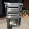Electric Oven 2 Layers 2 Trays Commercial Combined Furnace 5 Plates Stainless Steel Pizza Bread Cake Fermentation Cabinet 6