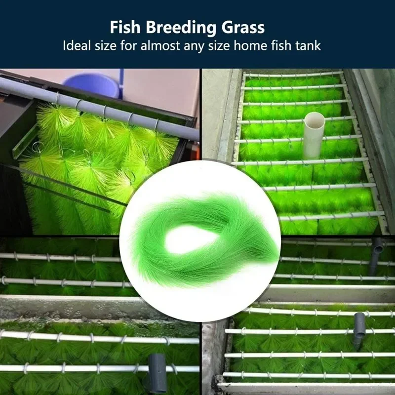 60/100cm Koi Fish Pond Filter Hatching Grass Brush Biochemical Filtration System High-density Brush Goldfish Spawning Incubator koi fish pond filter