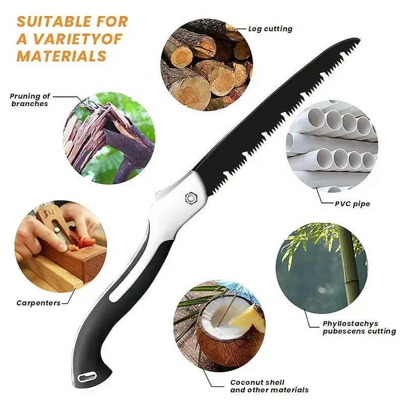 Folding Saw Woodworking Folding hacksaw Portable Household Hand Saw Dry Wood Pruning Tree Chopper Knife Hand Tools