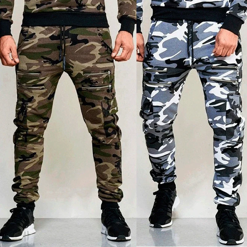 

M-5X 2023 Mens Jogger Autumn Pencil Harem Pants Men Camouflage Military Pants Loose Comfortable Cargo Trousers Camo Joggers