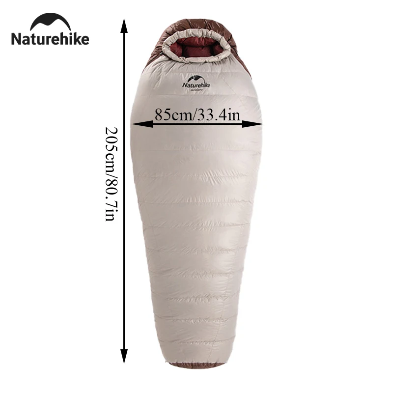 Naturehike Winter Mummy Duck Down Ultralight Camping Sleeping Bags 5