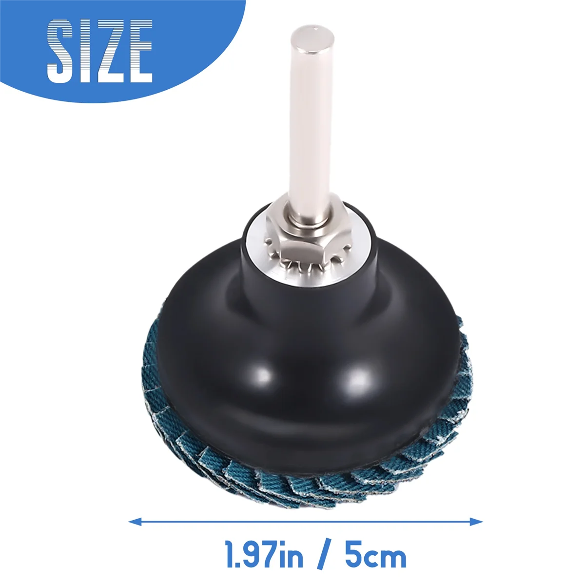 50Mm 2 inch Flap Disc Sanding Disk for Rolor Roll Lock Abrasive Tools Fits Polishing Metal Iron Rust Removal Grinding Wheel