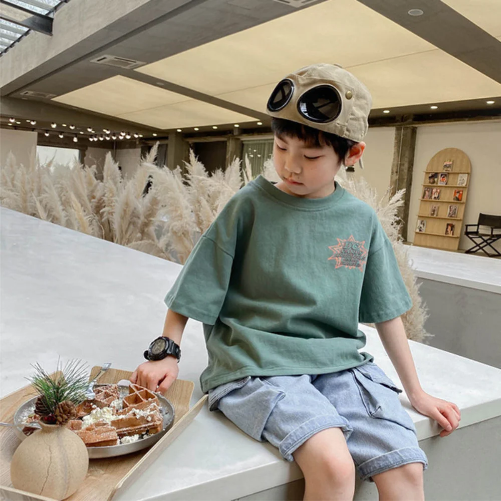 T-shirt For Boys Baby boy Clothes Short-sleeve Tee Children Top T shirt For Summer Toddler Child Kids Clothes New Arrival 4