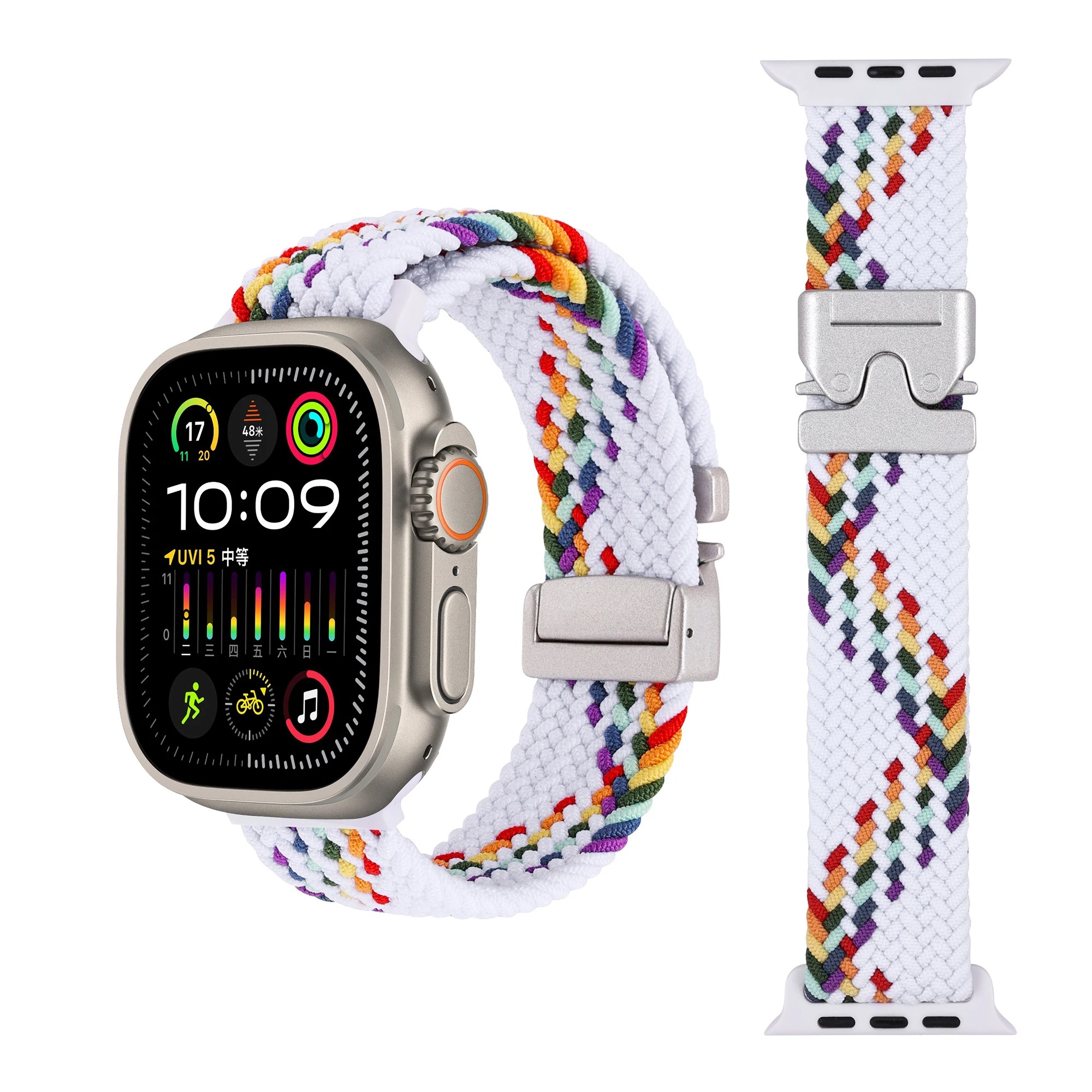 Nylon Braided Strap with Parachute Metal Buckle