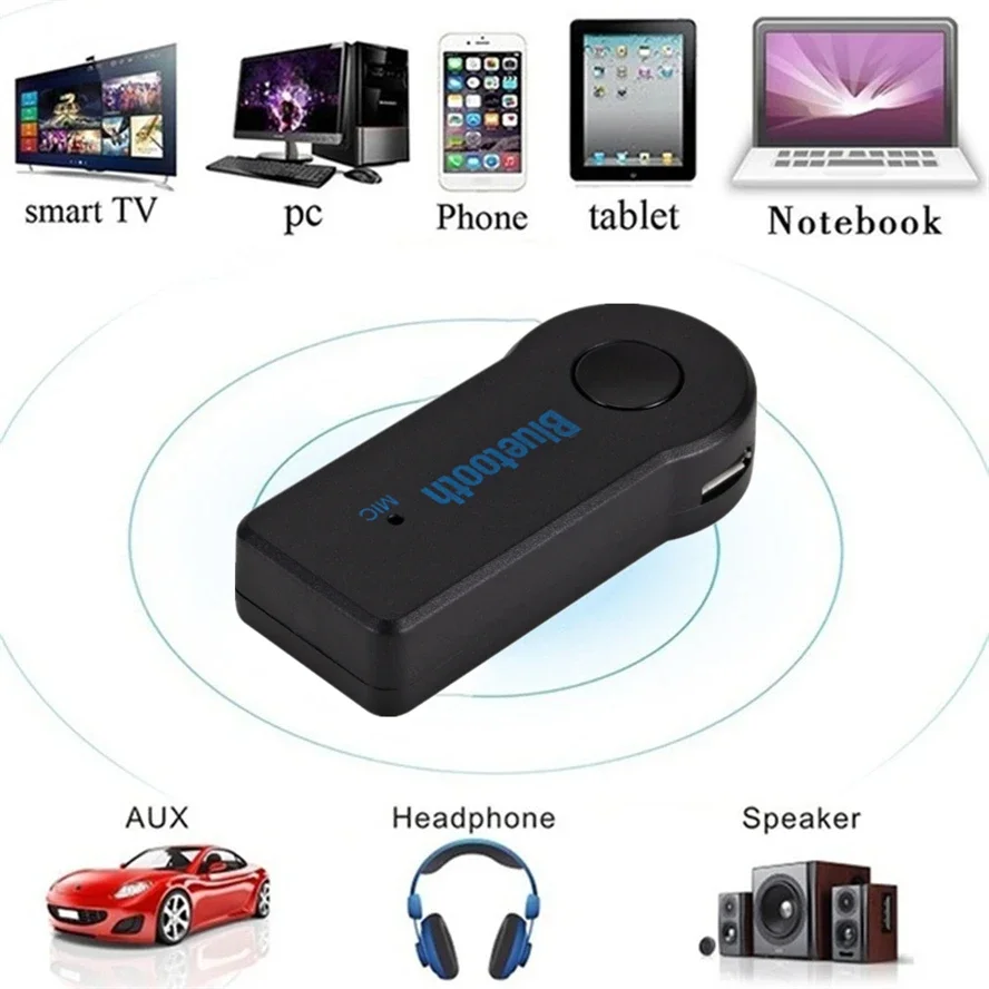 Wireless Bluetooth 5.0 Receiver Adapter 3.5mm Jack For Car Music Audio Aux A2dp Headphone Reciever Handsfree