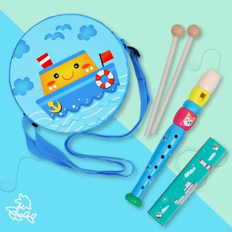 583F Musical Instruments Toy, 8Pcs Percussion Instruments for Toddlers Children