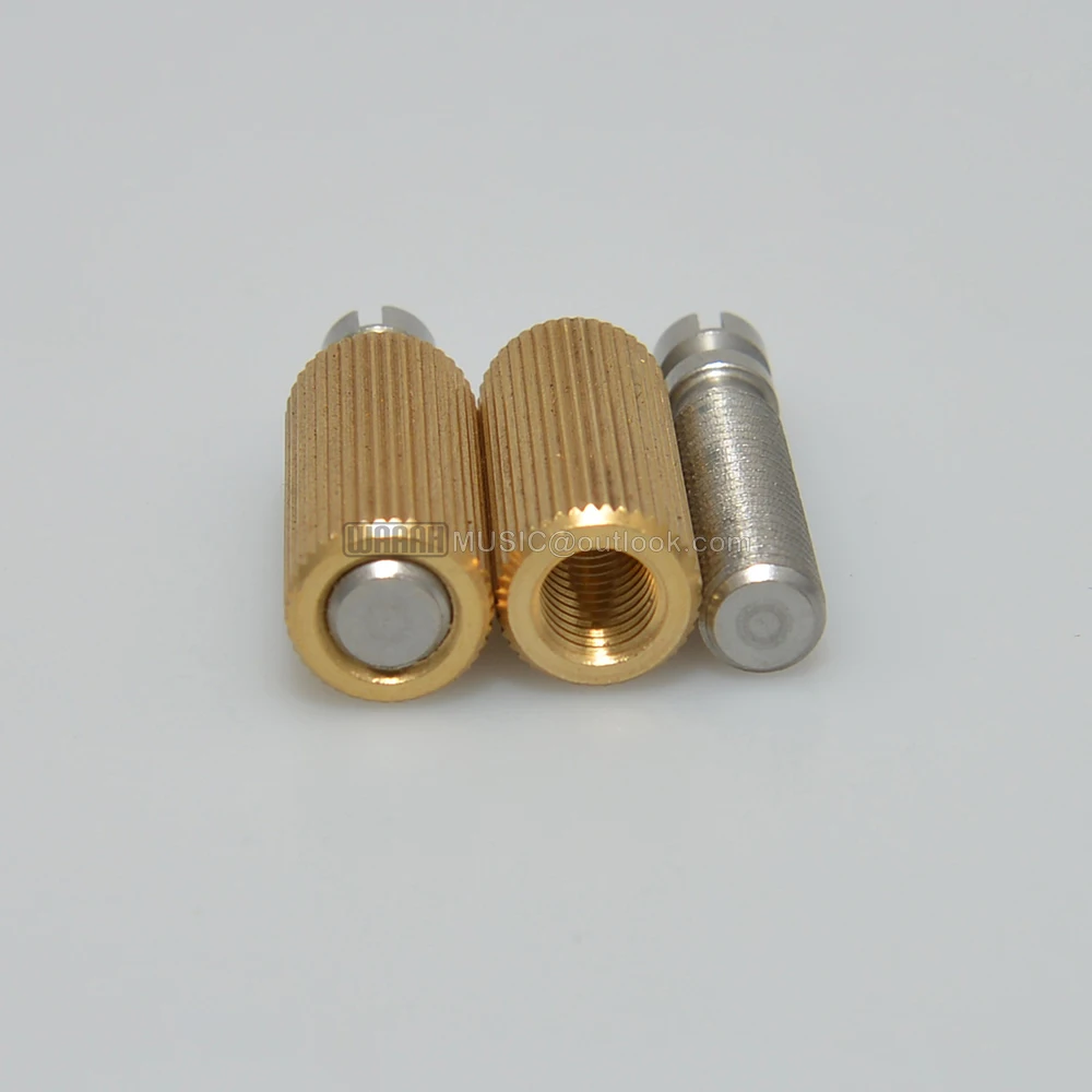Guitar Bridge Saddle 2Pcs/Set Electric Guitar Bridge Studs Anchors Brass for Guitar Double Rocking Bridge Tremolo System