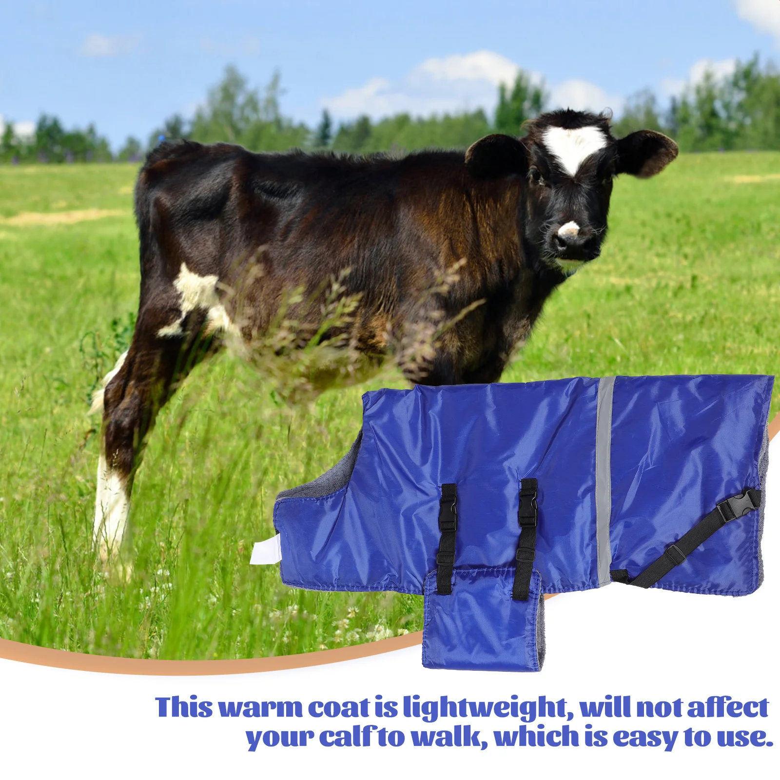 Calf Cold Weather Vest Cow Jacket Coats for Cows Warm Clothes Keep Warming Calves