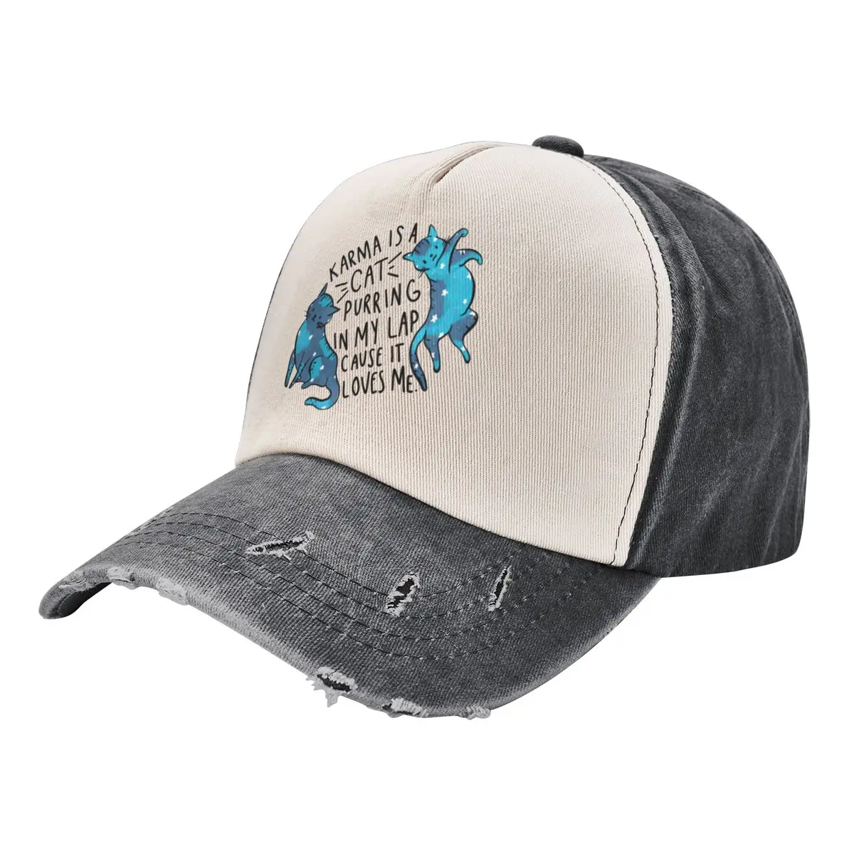 

Karma is a CAT Baseball Cap New In Hat tea Hat Ladies Men's