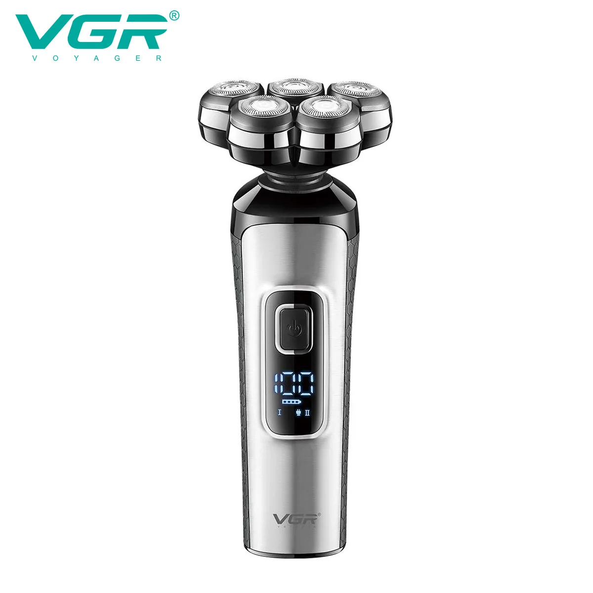 VGR Electric Shaver Face Shaver Professional Beard Trimmer Floating Waterproof Five-blade Waterproof Rechargeable Razor V-385 4