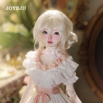 Joybjd Leila Bjd Doll 1/4 Fullset C Girl Spring Oil Painting Style Princess of The Manor Cherry Blossom Pink Dress Bjd Outfit 1