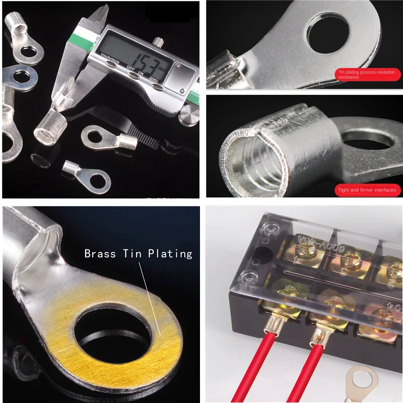 Boxed Crimp Terminal Electrical Connector U/O Shaped Splicing Termination 2.8/4.8/6.3mm Wire Connector Cable Termination Pliers