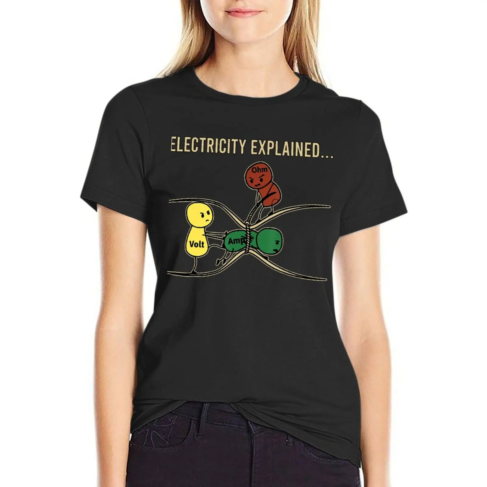 

Electricity Explained 2 Tee Shirt T-Shirt female lady clothes Women clothing