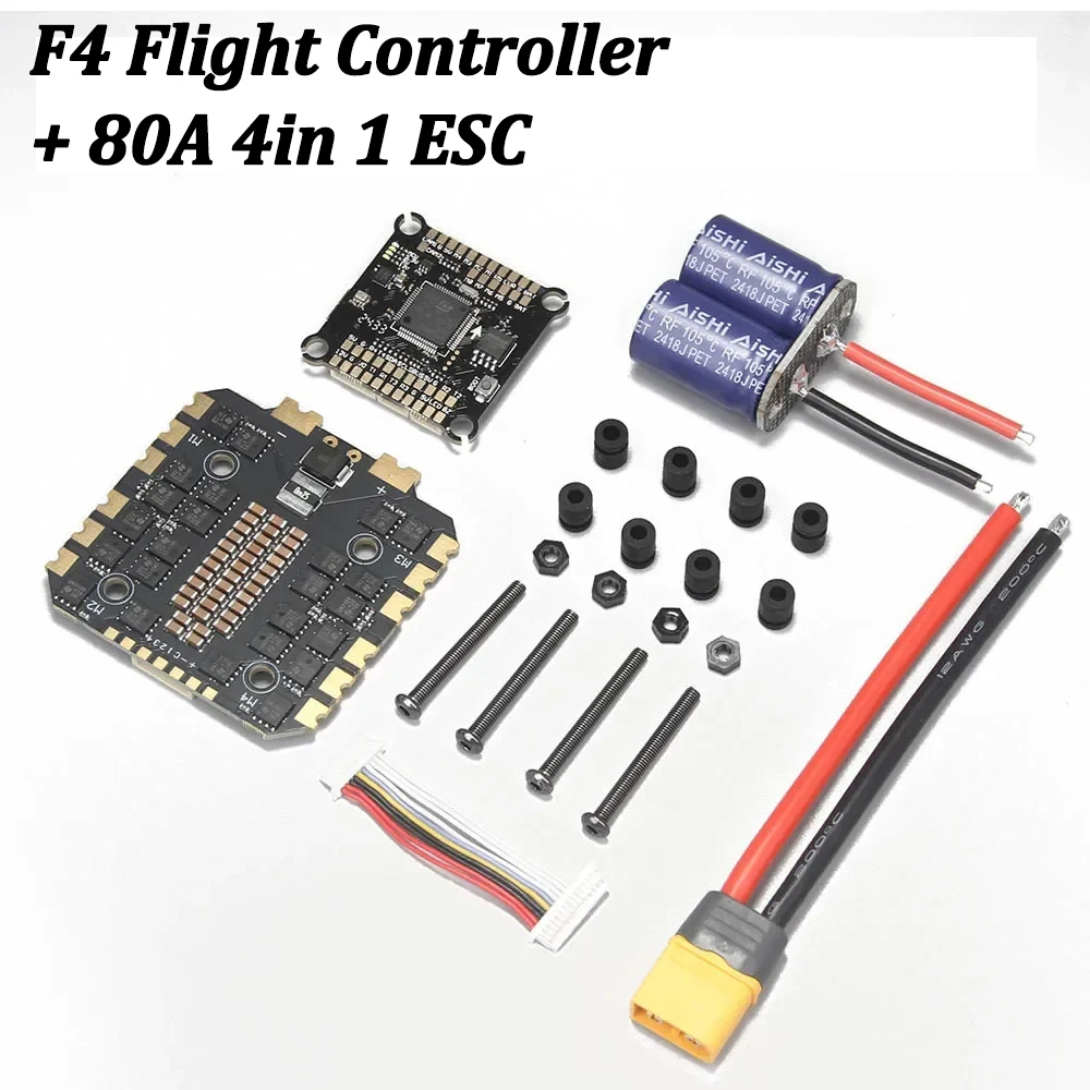 Stack F4 60A/80A/100A F405 FC ESC 4-en-1 pour Drone FPV Freestyle