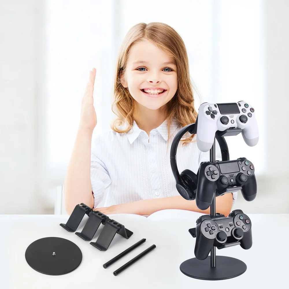 Universal 3-tier Jogo Controlador Titular Fone de Ouvido Rack de Armazenamento Ps5 Acessórios - Image 5