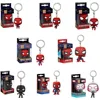 FUNKO Pocket Keychain Marvel Spider Man Multi Form Styles Film Comics Kawaii Cool Periphery Backpack Pendant Keychain Child Gift 6