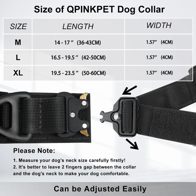 AirTag Tactical Dog Collar with Handle 3