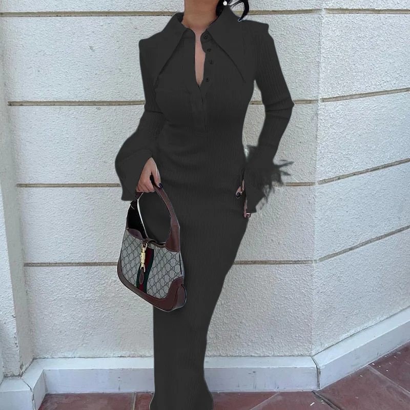 Autumn & Winter New Women's Fashion Polo Neck Feather Long Pit Stripe Dress Elegant & Beautiful Party Evening Dress