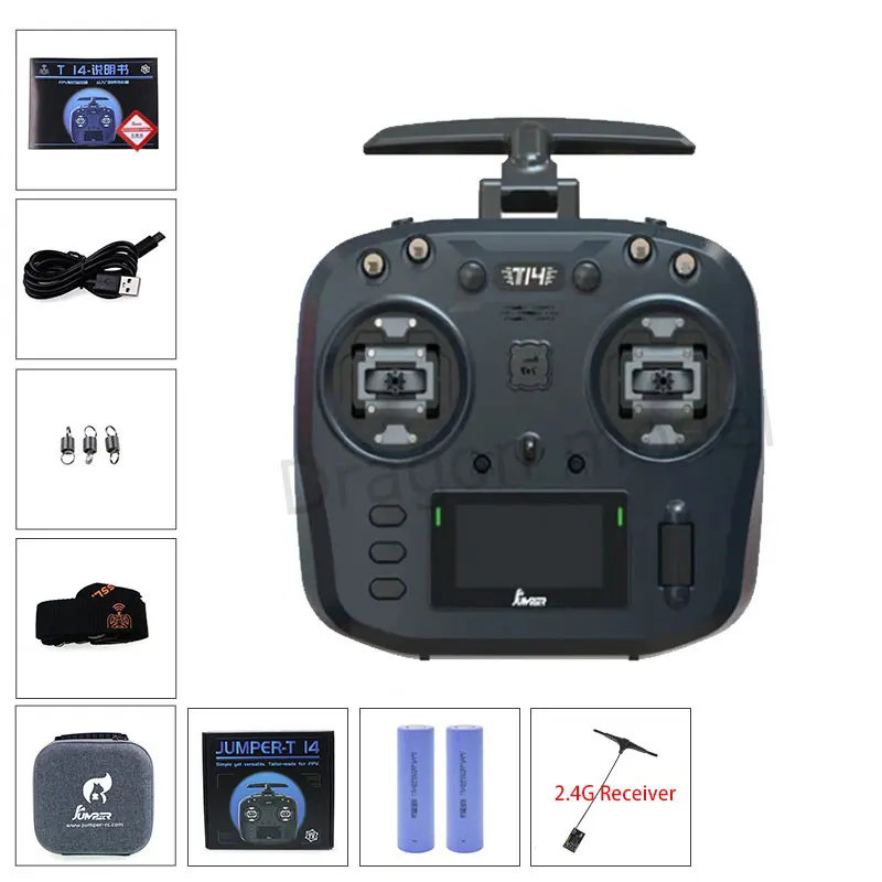 新品　JUMPER-T14 ELRS2.4Ghz 技適 CNCジンバル Jumper T14 2,4 GHz / 915MHz 1W ELRS VS-M CNC Hall Sensor