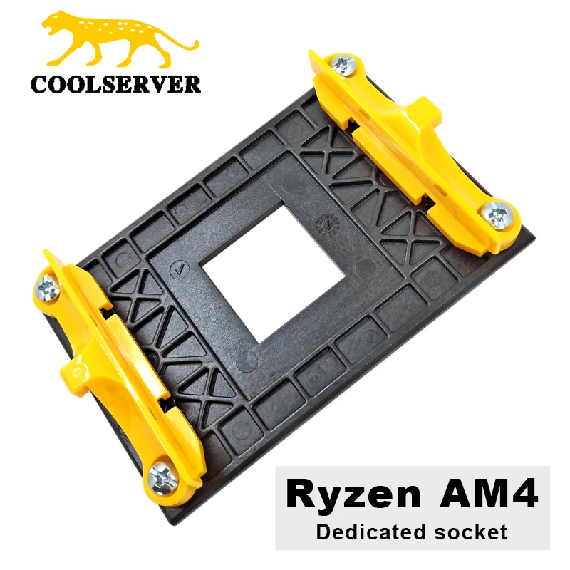 COOLSERVER Ryzen AM4 CPU Cooler Socket Heatsink Bracket Radiator Buckle