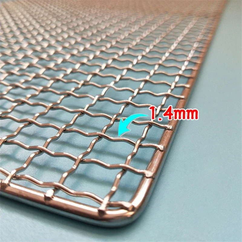 304 Stainless Steel rectangular BBQ Grill barbecue mesh barbecue net tools net bbq grill non-stick BBQ Mat Grid smoker accessories grill replacement parts