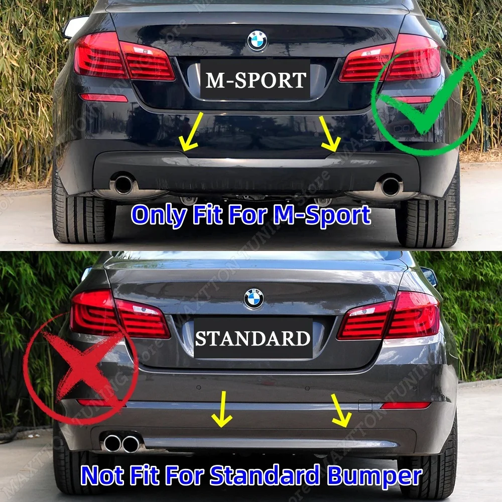 BMW 5 시리즈 F10 F11 M-스포츠 530i 528i 535i 550i 2011-2016 리어 범퍼 발란스 스플리터 립 바디 키트용 MP 스타일 리어 디퓨저