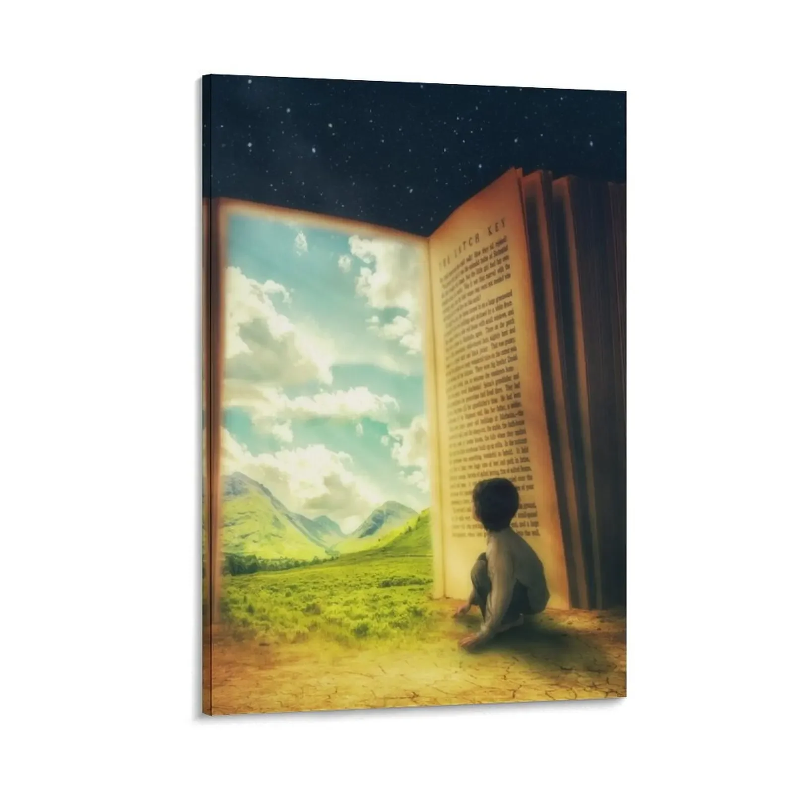 

Book Door of Fantasy World Canvas Painting home decor poster mural