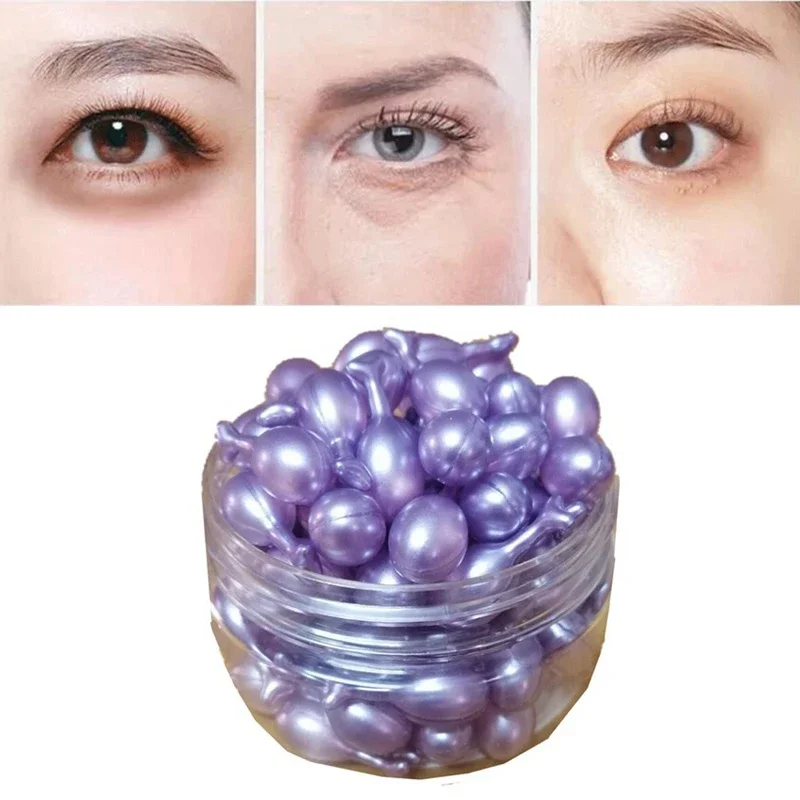 50pcs/lot Anti-puffiness Hexapeptide Capsule Serum Eyes Serum Remover Dark Circles Wrinkle Moisturizing Eye Essence