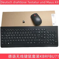 KBRFBU71 wireless keyboard and mouse set For Lenovo Laptop desktop business office computer German layout keyboard - Image 3