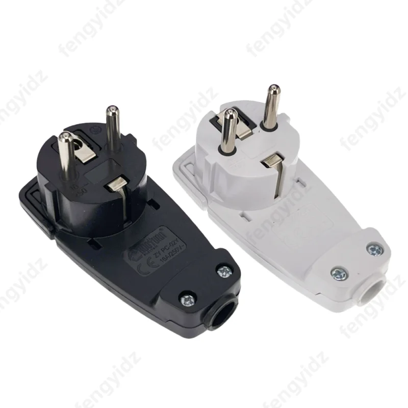 ? Schuko 각진 플러그 플랫, Schuko 플랫 플러그 250V(16A), Schuko 플러그, Schuko 플러그 플랫, Eu 플러그 예비 부품 액세서리