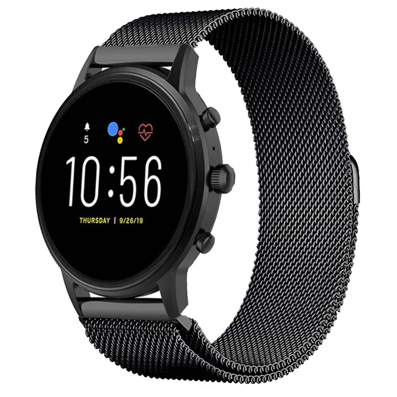 

Watchband For Fossil Gen 6 44mm Strap Milan Stainless Steel Wristband Fossil Gen 5/5e 44mm/42mm Bracelet