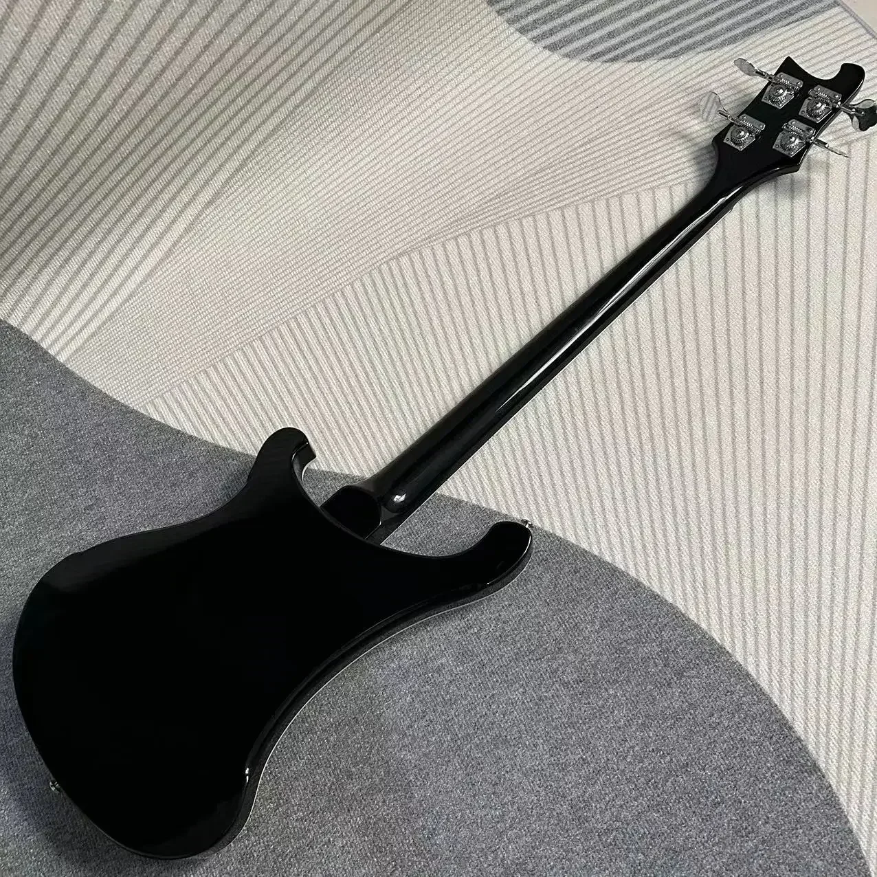 Ricken 4003 Backer Bass Electric Guitar Black Color Basswood Body Rosewood Fretboard 4 Strings Guitar viol&atilde;o Gleeson