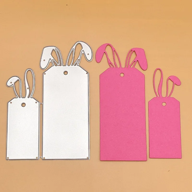 

Нож для резки кроличьих ушей, форма «сделай сам», лезвие для тиснения, форма для скрапбукинга из углеродистой стали